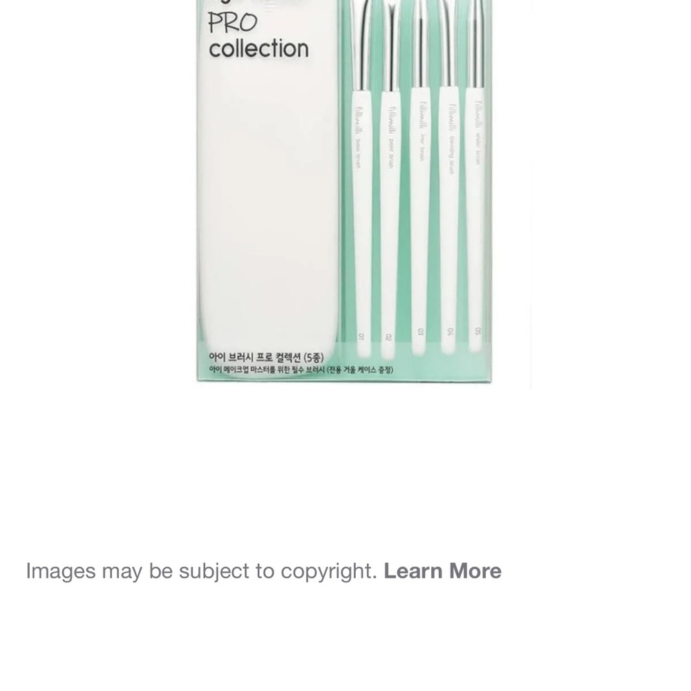 FILLIMILLI x LEO J Eye Brush Pro Collection 5 PCS+with Case Set